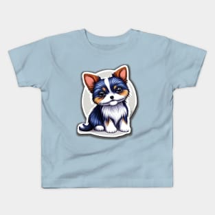 American Biewer Terrier Puppy Kids T-Shirt